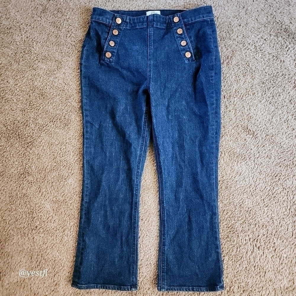 J. Crew Billie Demi Boot Sailor Crop jeans 27P - Picture 2 of 5